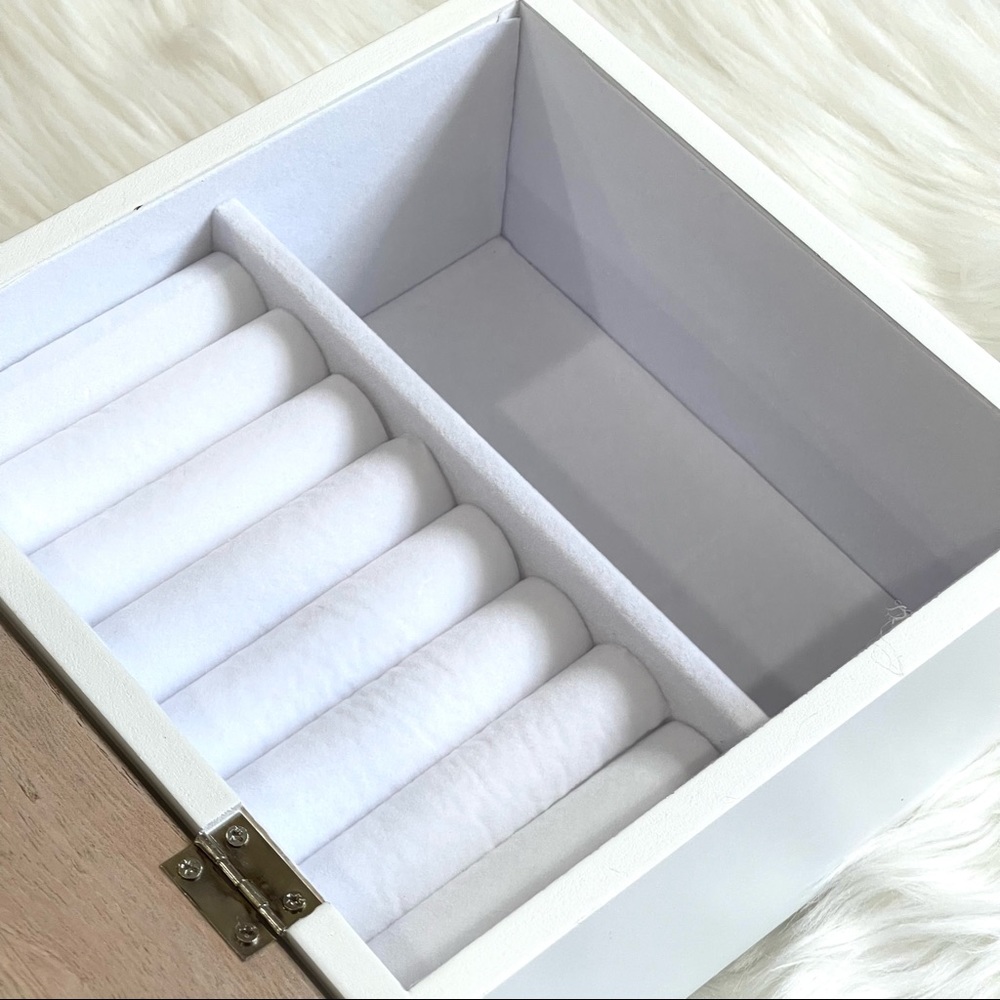 🌟SOLD Rae Dunn Jewelry Box Modern Farmhouse Wooden Special storage jewelry bo - Picture 11 of 12